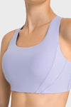 PACK264767-P304-1, Sky Blue Stylish Cutout High Impact Support Yoga Bra