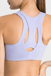 PACK264767-P304-1, Sky Blue Stylish Cutout High Impact Support Yoga Bra