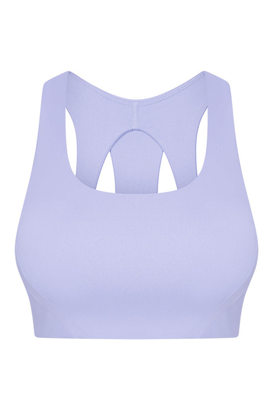 PACK264767-P304-1, Sky Blue Stylish Cutout High Impact Support Yoga Bra