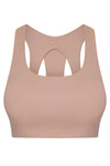 PACK264767-P4016-1, Light French Beige Stylish Cutout High Impact Support Yoga Bra