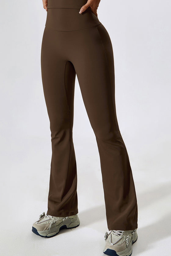 PACK2611632-P4017-1, Desert Palm Crisscross Backless Workout Tank and Flare Leggings Set