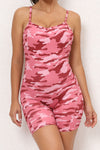 PACK2631194-P1022-1, Pink Camouflage/Solid Strappy Open Back Active Romper