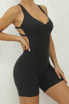 PACK2631197-P2-1, Black Crisscross Backless Butt Lifting Yoga Romper