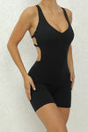 PACK2631197-P2-1, Black Crisscross Backless Butt Lifting Yoga Romper