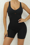 PACK2631197-P2-1, Black Crisscross Backless Butt Lifting Yoga Romper