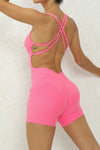 PACK2631197-P3010-1, Bonbon Crisscross Backless Butt Lifting Yoga Romper