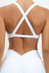 PACK264773-P1-1, White Twist Halter Crisscross Backless Sports Bra
