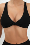 PACK264773-P2-1, Black Twist Halter Crisscross Backless Sports Bra