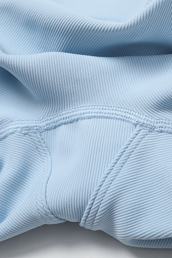 PACK2611633-P804-1, Beau Blue Active Bra and Arched Flare Pants Workout Set