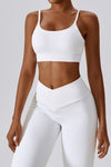 PACK2611634-P1-1, White Active Bra and Arched Leggings Active Workout Set