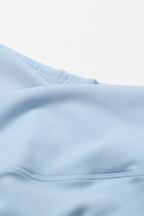 PACK2611634-P804-1, Beau Blue Active Bra and Arched Leggings Active Workout Set