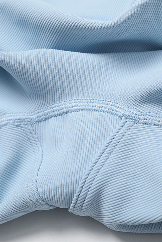 PACK2611635-P804-1, Beau Blue Active Push up Bra and Arched Flare Pants Workout Set