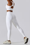 PACK2611636-P1-1, White Active Push up Bra and Arched Leggings Workout Set
