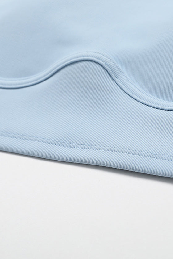 PACK2611636-P804-1, Beau Blue Active Push up Bra and Arched Leggings Workout Set