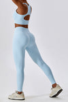 PACK2611636-P804-1, Beau Blue Active Push up Bra and Arched Leggings Workout Set