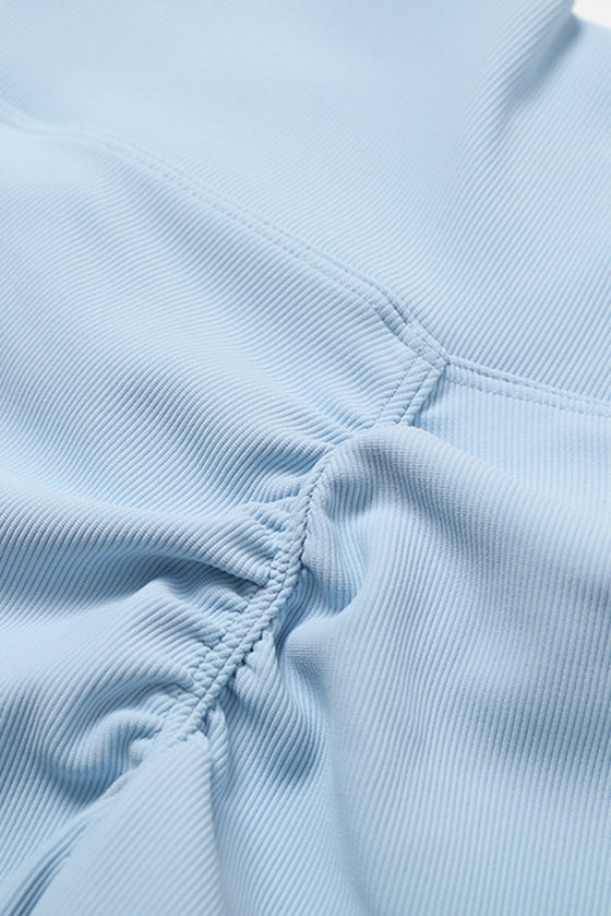 PACK2611636-P804-1, Beau Blue Active Push up Bra and Arched Leggings Workout Set