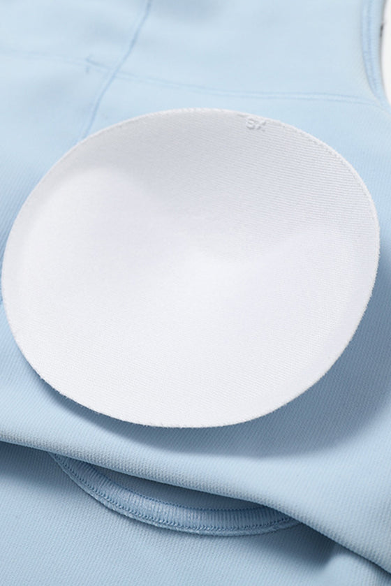 PACK2611636-P804-1, Beau Blue Active Push up Bra and Arched Leggings Workout Set