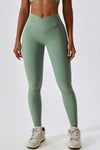 PACK2611636-P1109-1, Grass Green Active Push up Bra and Arched Leggings Workout Set