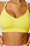 PACK2611638-P7-1, Yellow Criss Cross Bra and High Waist Flare Pants Active Set