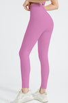 PACK265543-P608-1, Phalaenopsis Exposed Seam Textured Cross Waist Gym Leggings
