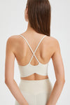 PACK264775-P101-1, White Crossed Straps Round Hem Workout Top