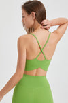 PACK264775-P809-1, Light Green Crossed Straps Round Hem Workout Top