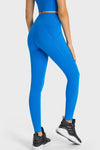 PACK265528-P205-1, Sky Blue Side Pockets Seamless Workout Leggings
