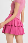 PACK265552-P3010-1, Bonbon High Waist Ruffled Sports Athletic Skirt