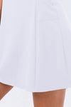 PACK267006-P1-1, White Solid Color Sleeveless Basic Active Mini Dress