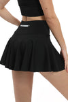 PACK265558-P2-1, Black High Waist Beck Zipper Pocket Ruffled Active Skirt