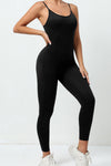PACK2631200-P2-1, Black Cut Out Backless Skinny Fit Active Jumpsuit