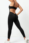 PACK2631200-P2-1, Black Cut Out Backless Skinny Fit Active Jumpsuit