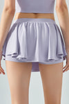 PACK265560-P708-1, Orchid Petal Elastic Waist Mini Active Skirt
