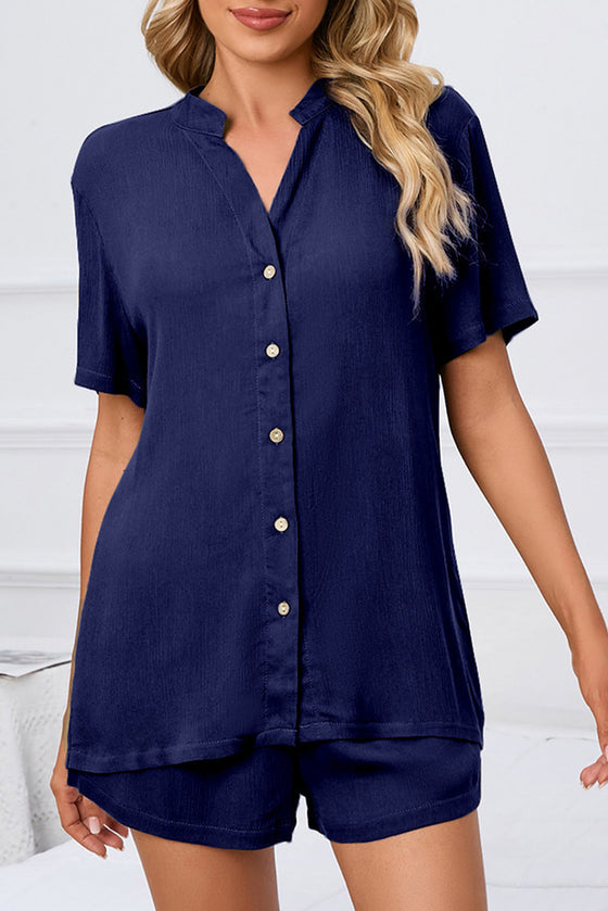 PACK15970-P105-1, Bluing Short Sleeve Shirt and Shorts 2Pcs Set