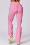 PACK265562-P3010-1, Bonbon Solid Color High Waist Active Sports Flare Pants
