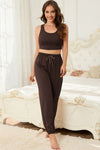 PACK15977-P7017-1, Chicory Coffee Cropped Tank Top and Drawstring Joggers Lounge Set