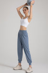 PACK265567-P604-1, Ashleigh Blue Solid Color High Waist Active Harem Pants