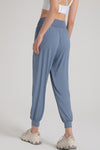 PACK265567-P604-1, Ashleigh Blue Solid Color High Waist Active Harem Pants