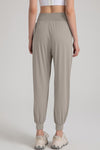 PACK265567-P6017-1, Simply Taupe Solid Color High Waist Active Harem Pants