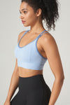 PACK264793-P304-1, Sky Blue Criss Cross Strappy Push up Active Sports Bra