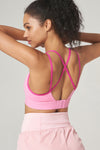 PACK264793-P3010-1, Bonbon Criss Cross Strappy Push up Active Sports Bra