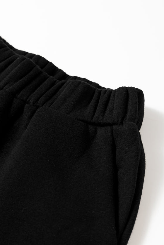 Zipped Collared Crop Top and Wide Leg Pants Set