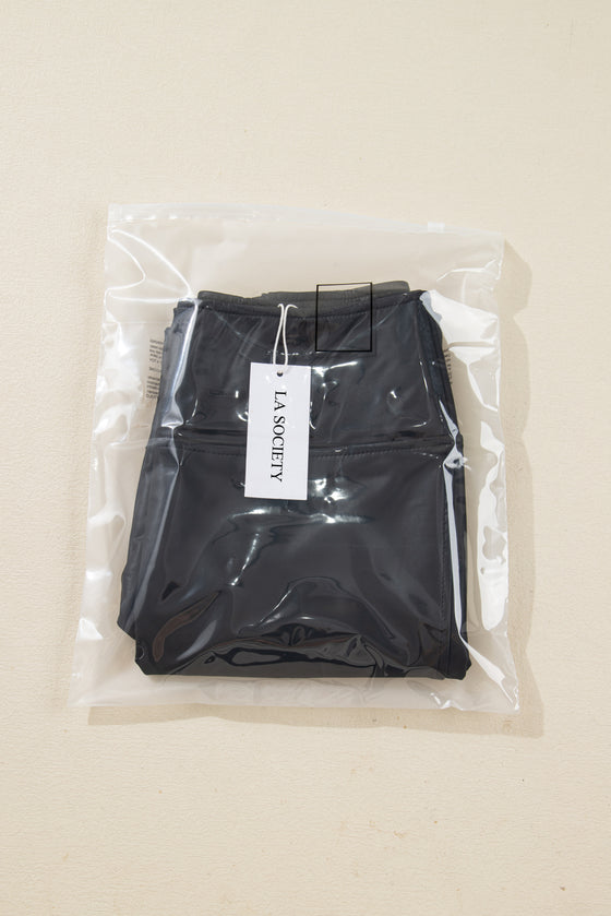 LA Society Black Faux Leather Skinny Leggings