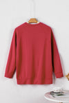 Chenille MERRY Christmas Raglan Sleeve Sweatshirt