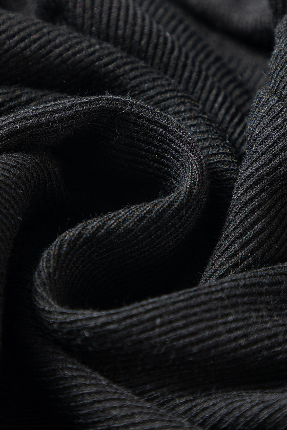 Solid Color V Neck Wrap Mesh Sleeves Bodysuit