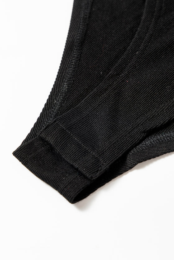 Solid Color V Neck Wrap Mesh Sleeves Bodysuit