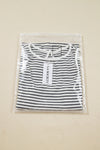 LA SOCIETY Striped Print Ribbed Knit Sleeveless Tank Top