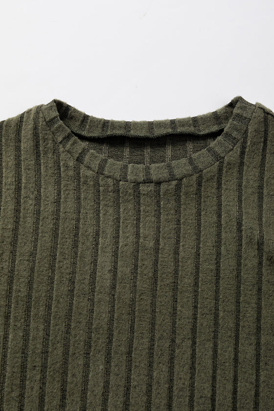 Ribbed Knit Long Sleeve Top