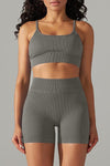 Bodycon Ankle-length Two Piece Yoga Set