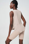 Apricot Pink Solid Color Quick Dry Active Tank Top